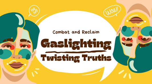 Picture of a boy topsy turvy explaining gaslighting is twisting truths - Combat and reclaim it with Happetive