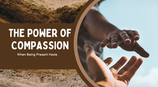 Two hands reaching out to each other depicting the power of compassion - Happetive
