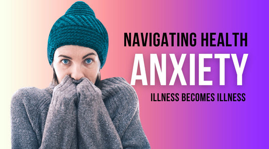 A women feeling cold wearing a sweatshirt and thinking about illness, having health anxiety