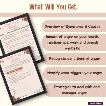 Anger Management Strategies Toolkit, Techniques to Control Anger, Psychologist-Designed Anger Management Tools with SBNRR Mindfulness Technique for Anger.