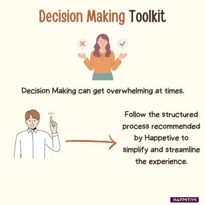 Decision Making: Self-Help Toolkit - A comprehensive guide designed by psychologists to help you make informed decisions. Includes Self-Brainstorming, Six Thinking Hats, and Force Field Analysis techniques