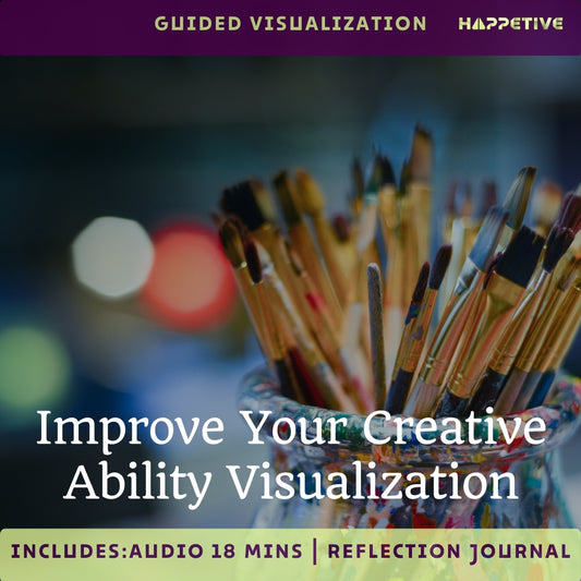 Guided visualization for improving creative ability by Happetive, boost creativity, problem-solving, and self-expression.