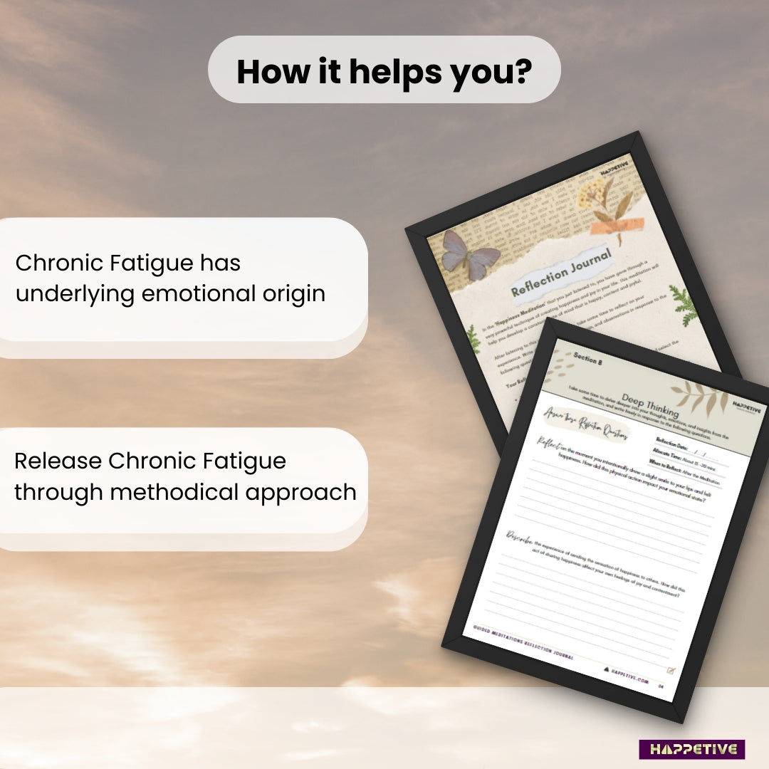 Visualization technique for releasing chronic fatigue by Happetive, guided steps for renewed energy and mental clarity