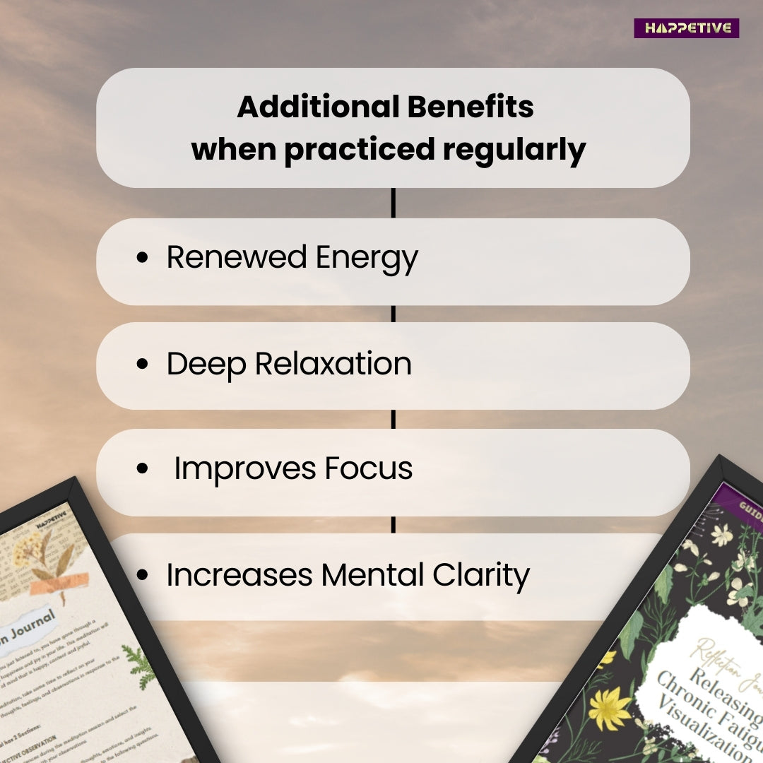 Visualization technique for releasing chronic fatigue by Happetive, guided steps for renewed energy and mental clarity