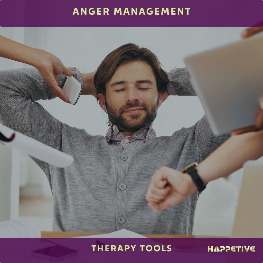 Anger Help Tools Anger Management Therapy Tool – Worksheets & Breathing Techniques ...