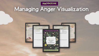 Visualization technique for managing anger by Happetive, guided steps for emotional regulation and stress reduction.